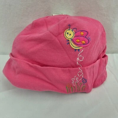 Carter's Little Ladybug Pink Baby Girl Layette Hat Cap Beanie Vintage 3-6-9 NEW - Image 1 of 3