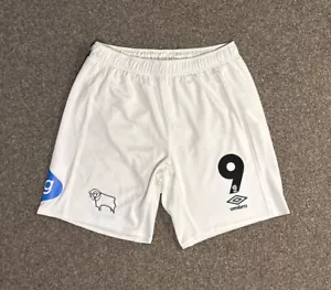 James Collins Matchworn/Emitido Derby County 2023/24 Tercer Kit Pantalones Cortos, Medianos, En muy buena condición - Imagen 1 de 4