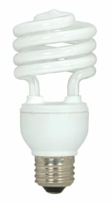 S7225 18W E26 Base T2 Mini Spiral 4100K Equivalent 75W Lamp Enclosed Fixtures - Image 1 of 4