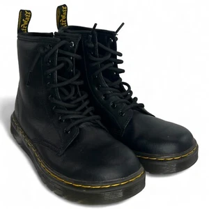 Botas de combate Dr Martens Docs Zavala de cuero negro con cordones para mujer talla 5 - Imagen 1 de 7