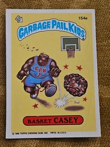 1986 Topps Garbage Pail Kids Card Basket Casey 154a - Picture 1 of 6