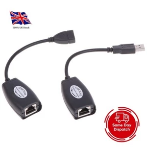 USB UTP Extender Adapter Over Single RJ45 Ethernet *SAME DAY DISPATCH* - Picture 1 of 6