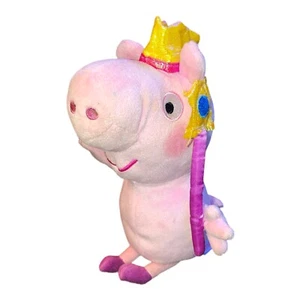 TY Princess Peppa Pig Plush 8”Beanie Baby Crown Wand Pink Stuffed Gift Pink 2003 - Picture 1 of 10