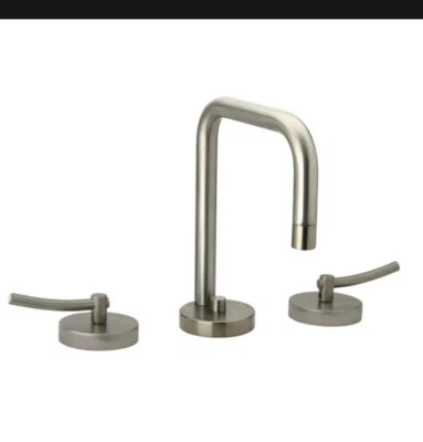 Grifo de baño Whitehaus Metrohaus en níquel cepillado - acabado PVD WH81214L-BN Foto 1 de 4