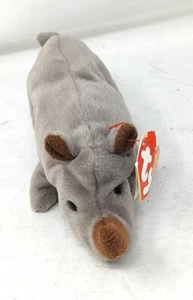 1996 TY Original Beanie Babies Baby Spike The Rhino  - Picture 1 of 4