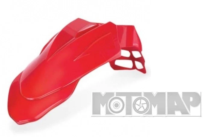 Parafango Anteriore Acerbis Supermoto Motard Corto Supermotard Rosso - Immagine 1 di 1