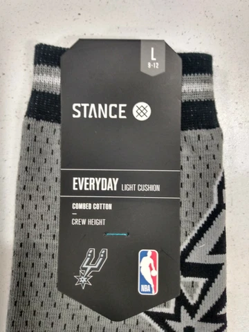 Men's Stance San Antonio Spurs Jersey Socks SZ LG Cover