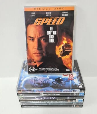 Keanu Reeves DVD Speed Chain Reaction Constantine Devil's Advocate The Matrix - image 1 of 4