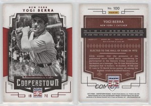 2015 Panini Cooperstown HOF Chronicles Red /35 Yogi Berra #100 HOF