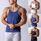 Men Tank Top Sleeveless Shirt Gyms Tees Casual Breathable Sports Vest Tops