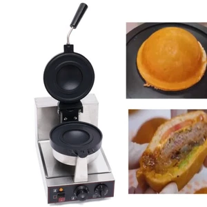 8kg Commercial Electric Burger Waffle Make Panini Hamburger Press Baking Machine - Picture 1 of 16