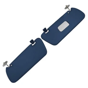 Sun visors with clips.For Mercedes W113 Pagoda Dark Blue 250SL 280SL.1968-71.LHD - Picture 1 of 4