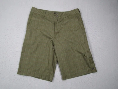 Vintage Rusty Shorts Mens 33 Green Check Cargo Casual Walk Travel Skate Y2K - Image 1 of 4