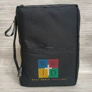 Bible + Case VTG Gregg WWJD Zipper Case 1991 NIV Life Application Study Bible - Imagen 1 de 21