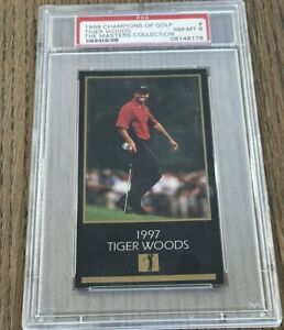 1998 Champions Of Golf Tiger Woods The Masters Collection Rookie RC PSA 8