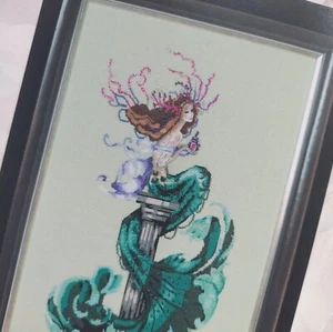 Mermaid Perfume Mirabilia Designs Beaded Cross Stitch Chart Pattern - Picture 1 of 13