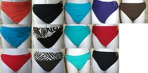 NWT Genuine 2BAMBOO swimsuit bikini bottom pant with side buckle,S,M,L, XL - Picture 1 of 28