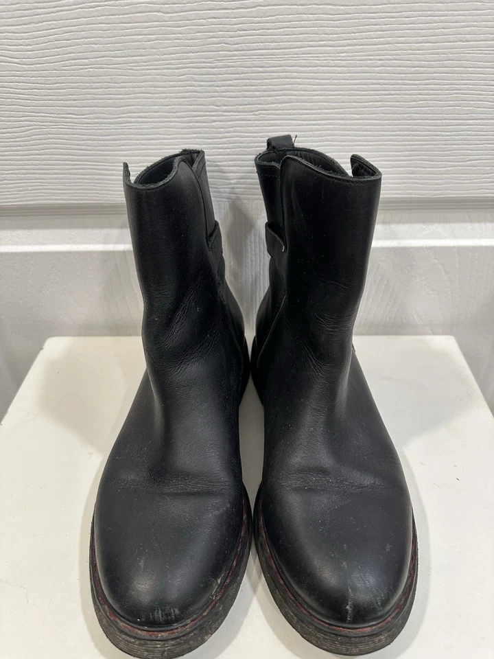 Botas para mujer L’AUTRE CHOICE de cuero con hebilla al tobillo talla 39 EU US 8 GUC Foto 1 de 4