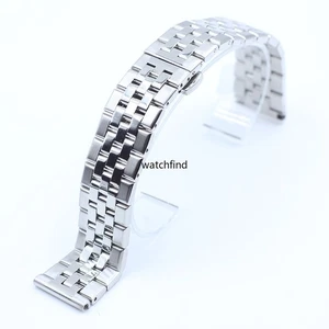 Edelstahl massiv Metall Armband Schließe Schließe Uhrenarmband Strap 20 mm 22 mm - Bild 1 von 8