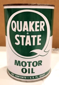 QUAKER STATE MOTORÖL eine Quart Dose -- VOLL - METALL - 1 Menge -- Tankstelle - Bild 1 von 11