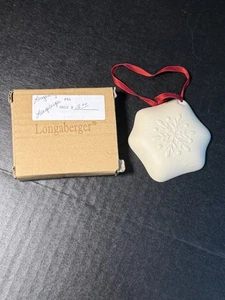 Longaberger Schneeflocke Ausstecher Form Ornament Neu in Box mit Papieren - Bild 1 von 11