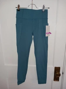 Athleta Girl High Rise Stash Your Treasures Tight Leggings 2.0 Size 12 Teal New - Picture 1 of 5