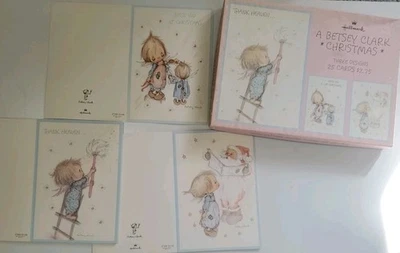 12 tarjetas en caja Hallmark "A Betsey Clark Christmas" de colección años 70 sin usar  Foto 1 de 4