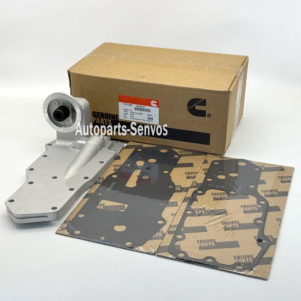 Cummins Oil Filter Mount Housing W/Gaskets For Dodge 6B 6BT 6BTA 5.9L 1989-2002 - Image 1 of 4