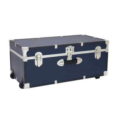 Seward Trunk Explorer 30 in. Trunk with Wheels & Lock, Blue - Image 1 of 4