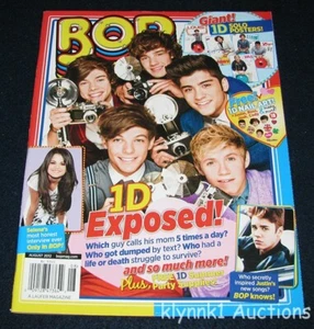 BOP Magazine August 2012 One Direction Justin Bieber Selena Harry Niall Zayne - Picture 1 of 7