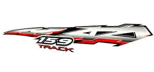Polaris Left Hand 159" Tunnel Decal Red 2003 Edge RMK Vertical Escape 800 - Picture 1 of 2