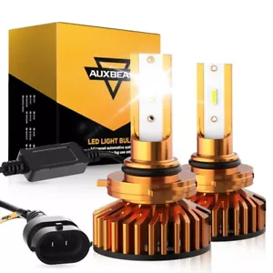 AUXBEAM 9006 HB4 LED Headlight Bulbs Kit Low Beam 6500K 10000LM 52W High Power - Picture 1 of 12