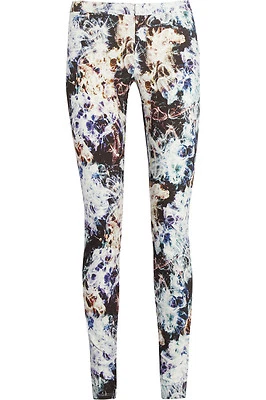 Pantalones Theyskens' Theory Floral Pittell Estampado Mezcla de Algodón Sarga Talla M Foto 1 de 4