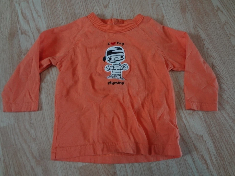 Camisa de Halloween Infantil/Bebé Antigua Azul Marino Talla 6/12 Mo. I Love My Mummy Foto 1 de 1