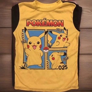 Pokemon Pikachu Boys Pajama Sleep Set Fleece 2 Piece Long Sleeve Pant Nintendo - Picture 1 of 6