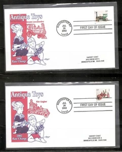 US Scott # 3642-3645 Antique Toys FDC. Artmaster Cachet. - Picture 1 of 2