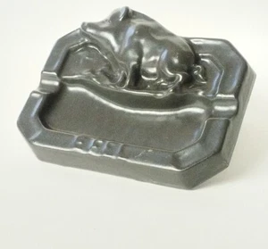 EFEL Enameled Cast Iron Advertising Ashtray / Boar Hunter Pattern - Picture 1 of 7