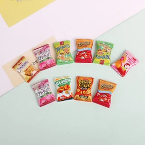 10pcs/set Dollhouse Miniature Kitchen Food Potato Chips DIY Pretend Play T.MC - Photo 1/12