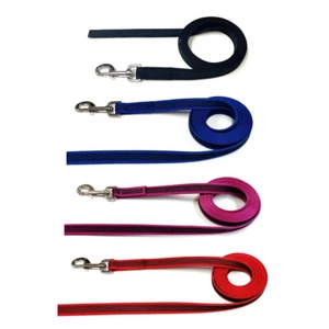 Dog Training Leads Rubber Gripper Webbing For Slip Resistance No Handle - Picture 1 of 30