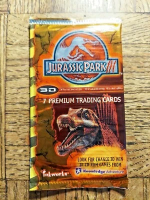 JURASSIC PARK lll TARJETAS COMERCIALES EN 3D "1 PACK" TINTAS "2001" Foto 1 de 2