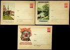 SEPHIL RUSSIA CCCP 3v HOUSE/RIVER/ARMED FORCES ILLUSTRATED 3 PS ENVELOPE UNUSED