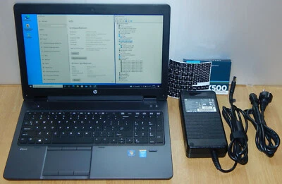 15,6" Workstation Notebook HP Zbook G1 15 i7-4800QM 500GB SSD 16GB Win10 Pro - Bild 1 von 4