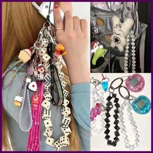 Korean Charm Dice Keychain Kawaii Harajuku Game Console Phone keychains Y2K - Picture 1 of 32
