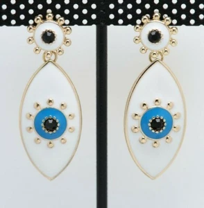 Evil Eye Earrings Good Luck Evil Eye Protection Dangle Earrings #271 - Picture 1 of 6