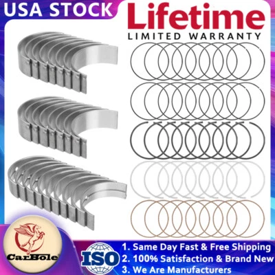 Piston Ring Kit / Main Rod Bearing Kit for 2003-08 Chrysler Dodge Jeep HEMI 5.7L - Image 1 of 4