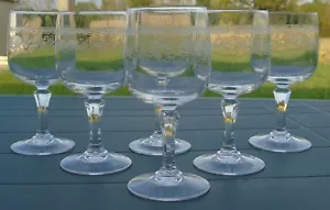 6 red wine glasses crystal d'Arques model Matignon (price for 6 glasses) - Picture 1 of 2