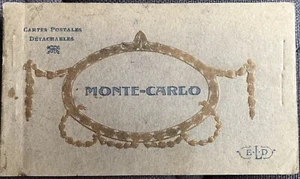 MONTE CARLO MONACO ANTIQUE DETACHABLE PHOTO POSTCARD SET (9) EARLY 20th CENTURY - Picture 1 of 14