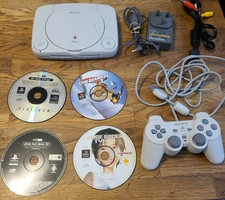 Sony PlayStation 1 PS1 PSONE Slim Console - PAL - Tested & Working