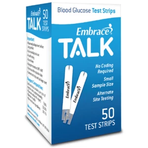Embrace Blood Glucose Test Strips 50 Count. HOT ITEM EXP: 08/12/2026 - Picture 1 of 2