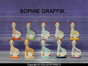 SERIE COMPLETE DE FEVES SOPHIE LA GIRAPHE-SOPHIE GRAFFIK 2023 - Afbeelding 1 van 1